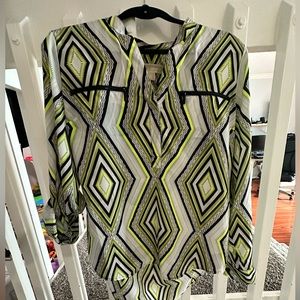Michael Kors, neon green, long sleeve shirt